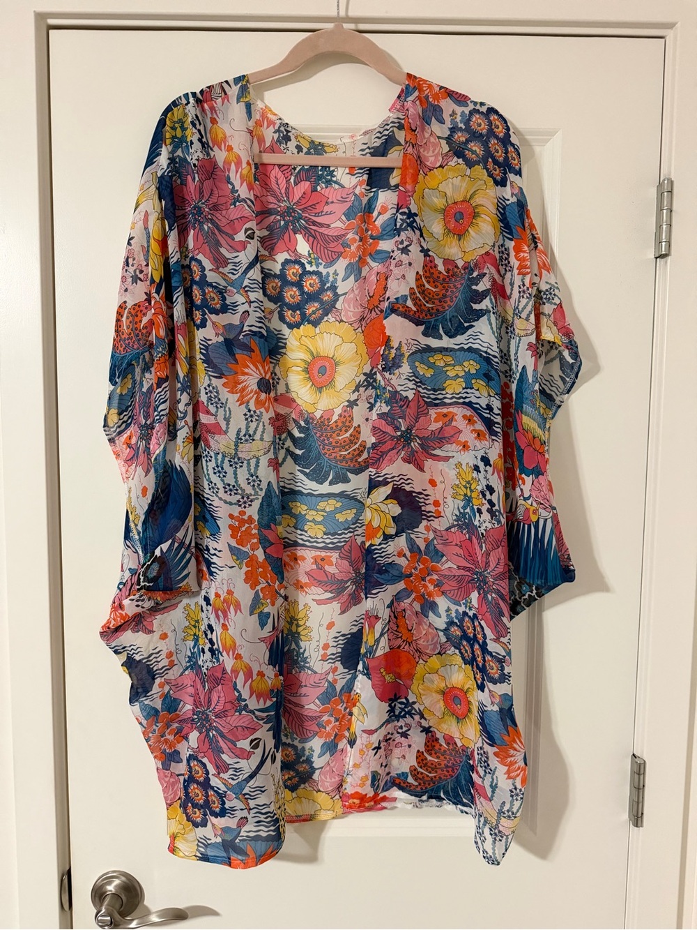 Floral Multicolor Lightweight Women's Kimono